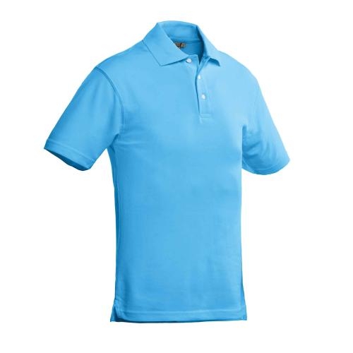 Heren polo Charma aqua,l