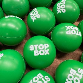 Groene anti-stress bal